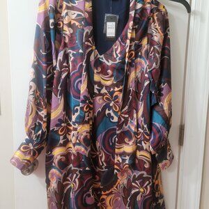 Maria print Dress-lilac